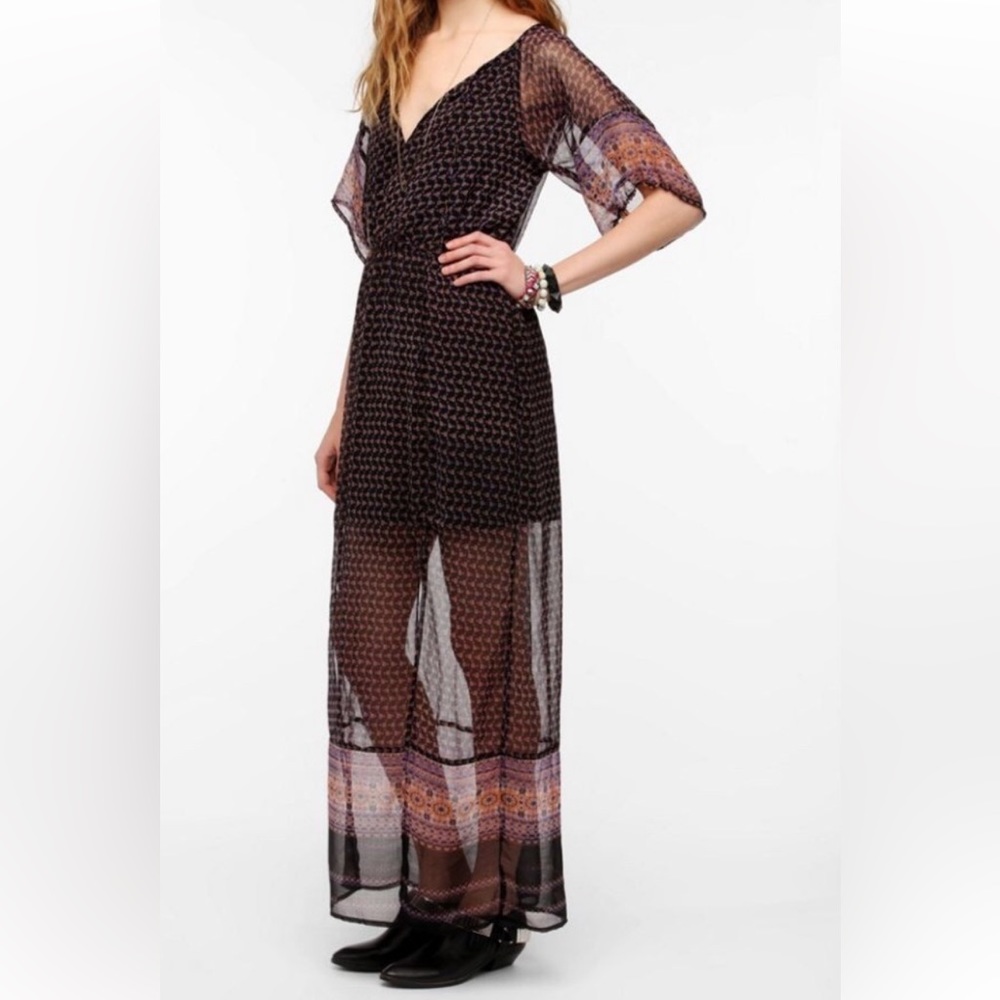 NWT Vintage Urban Outfitters Ecote Chiffon Maxi Dress